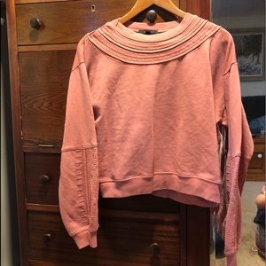 Frye crop top sweatshirt